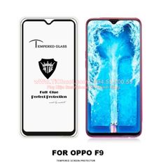 Kính CL OPPO F9 FULL Màn, FULL KEO Silicon