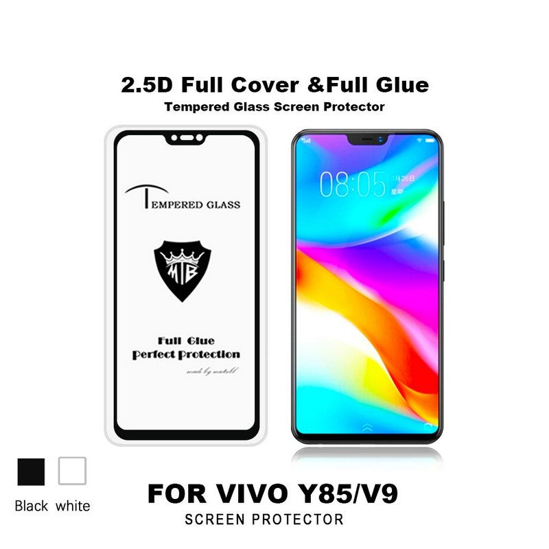 Kính CL VIVO V9/ Y85 FULL Màn,FULL KEO Silicon