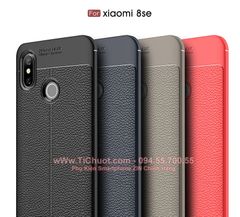 Ốp Lưng Xiaomi Mi 8 SE dẻo giả da chống sốc