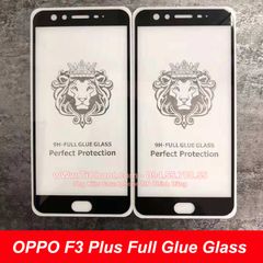 Kính CL OPPO F3 Plus FULL Màn,FULL KEO Silicon