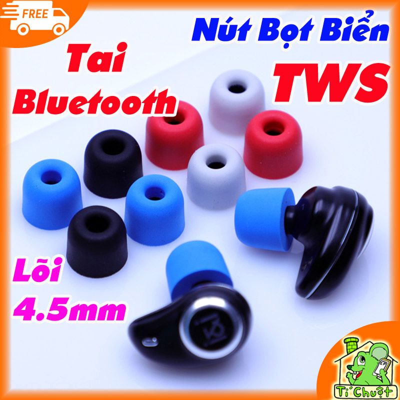 Nút Bọt Biển Tai Bluetooth TWS Nút Ngắn Lõi 4.5mm Cao 7mm