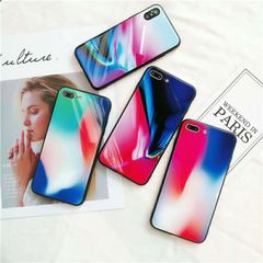 Ốp lưng iPhone 7 Plus/ 8 Plus Lưng Kính CL nhiều màu Viền Dẻo