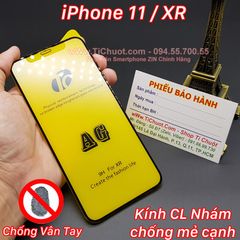 Kính CL iPhone 11/ XR hiệu TC Nhám Chống Vân Tay Chống Mẻ Cạnh