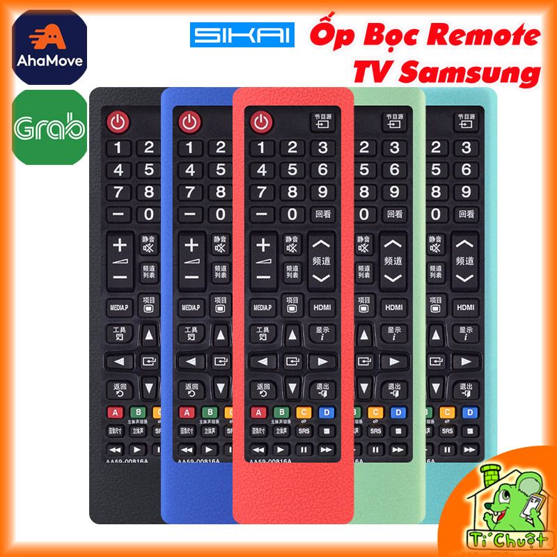 Ốp Dẻo Silicon Bọc Remote TV Samsung Full Phím AA59-00816/ 00813 Chính Hãng SIKAI