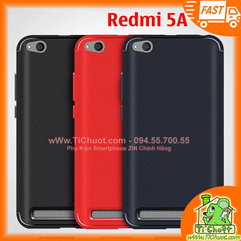 Ốp Lưng Xiaomi Redmi 5A Dẻo Vân Vải Chống sốc