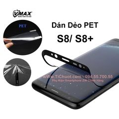 Dán dẻo PET Samsung S8/ S8 Plus VMAX Full Viền Đen