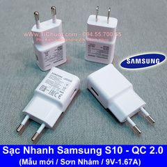 Củ Sạc Nhanh Samsung 9V-1.67A ZIN S10 Plus Chính Hãng- Trắng Nhám