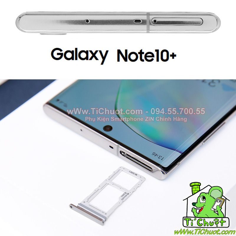 Khay sim Samsung Note 10 Plus ZIN Chính Hãng 2 SIM