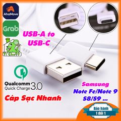 Cáp Samsung USB Type-C Nhựa Bóng Sạc Nhanh ZIN Chính Hãng S8 S9 Note 9