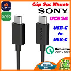 Cáp C-C Sony UCB24 Sạc Nhanh 2 Đầu Type-C ZIN Chính Hãng