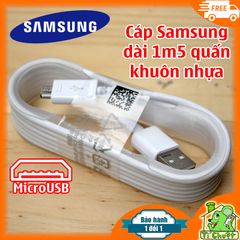 Cáp Samsung 1.5m Micro USB ZIN Chính Hãng (có khuôn nhựa)