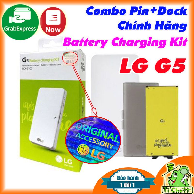Combo Pin+Dock LG G5 BCK-5100 ZIN Battery Charging Kit