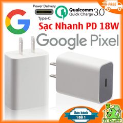 Sạc Nhanh 18W PD Google Pixel 2/ 3/ 4/ 5/ 6 Type-C Zin Chính Hãng