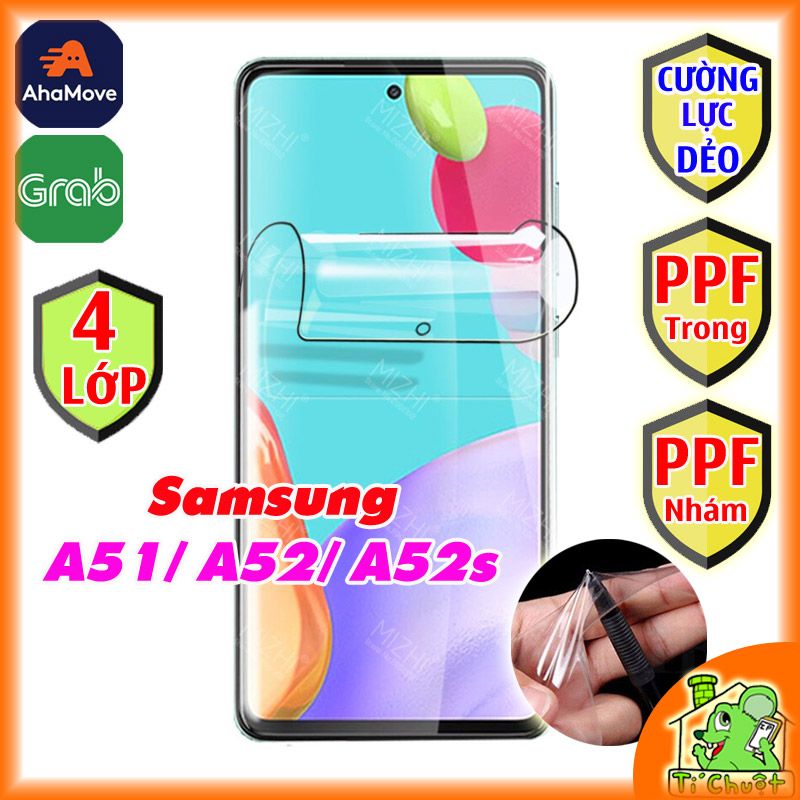 Dán PPF Samsung A51/ A52/ A52s Cường Lực Dẻo Trong Nhám