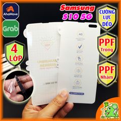 Dán PPF Samsung S10 bản 5G Cường Lực Dẻo Mặt Trước Trong/Nhám