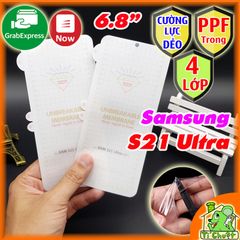 Dán CL Dẻo PPF Samsung S21 Ultra Mặt Trước Trong Suốt