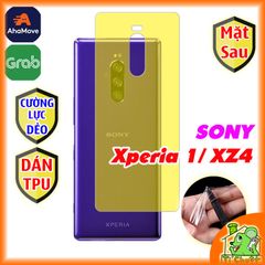 Dán TPU Sony Xperia 1/ XZ4 Mặt Sau Cường Lực Dẻo Trong Suốt