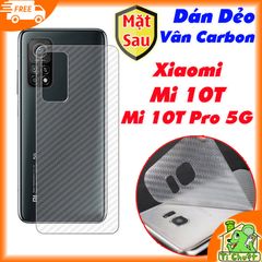 Dán Carbon vân 3D Mặt Sau Xiaomi Mi 10T Pro 5G