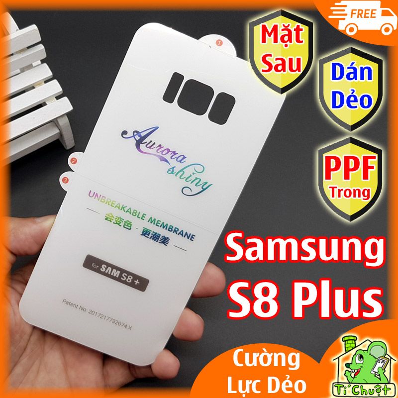 Dán PPF Samsung S8 Plus Mặt Sau Cường Lực Dẻo Trong Suốt