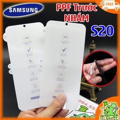 Dán Dẻo PPF Samsung S20 Nhám Chống Vân Tay Mặt Trước (Cường Lực Dẻo)