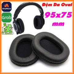 Đệm Mút Da Tai Nghe Oval 9.5 x 7.5 cm Headphones Dạng Bầu Dục