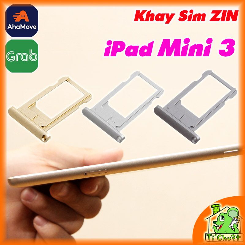 Khay SIM iPad Mini 3 ZIN Bằng Thép