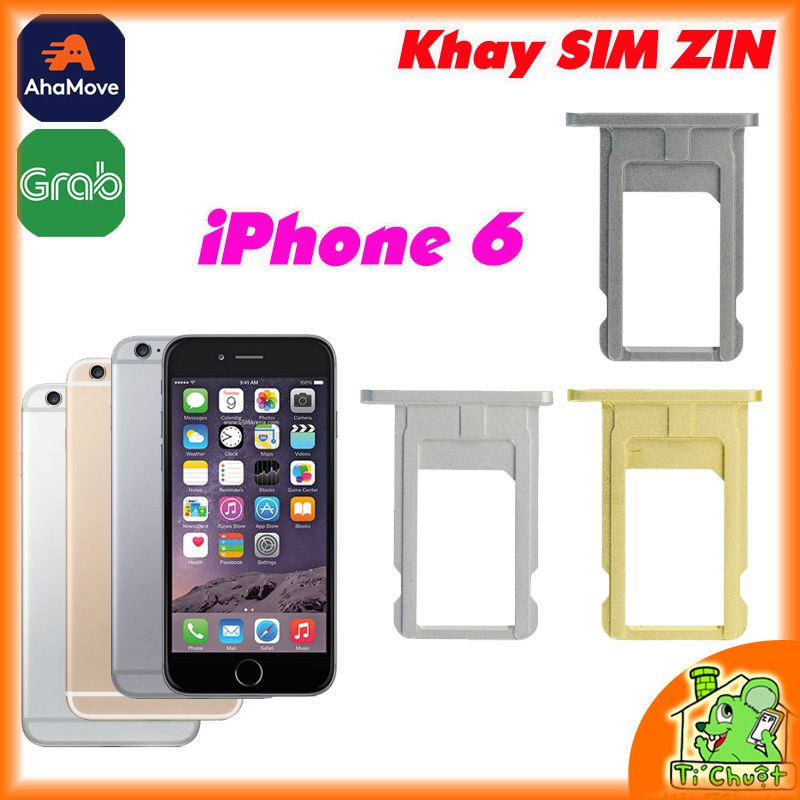 Khay sim iPhone 6 ZIN Bằng Thép