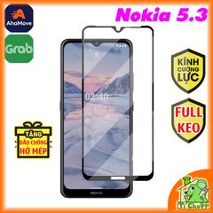 Kính CL Nokia 5.3 FULL Màn, FULL KEO Silicon