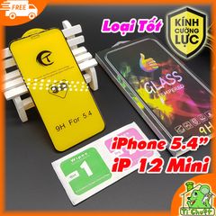 Kính CL iPhone 12 Mini Full Loại Tốt Siêu Cứng & Bóng Đẹp