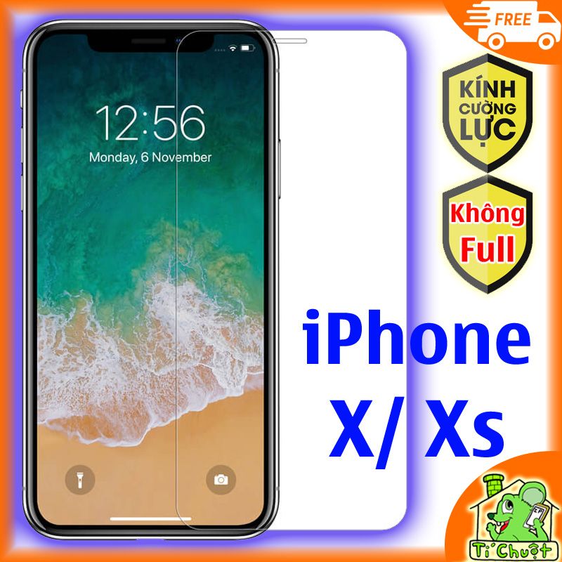 Kính CL iPhone X/ XS - KO FULL, 9H-0.26mm