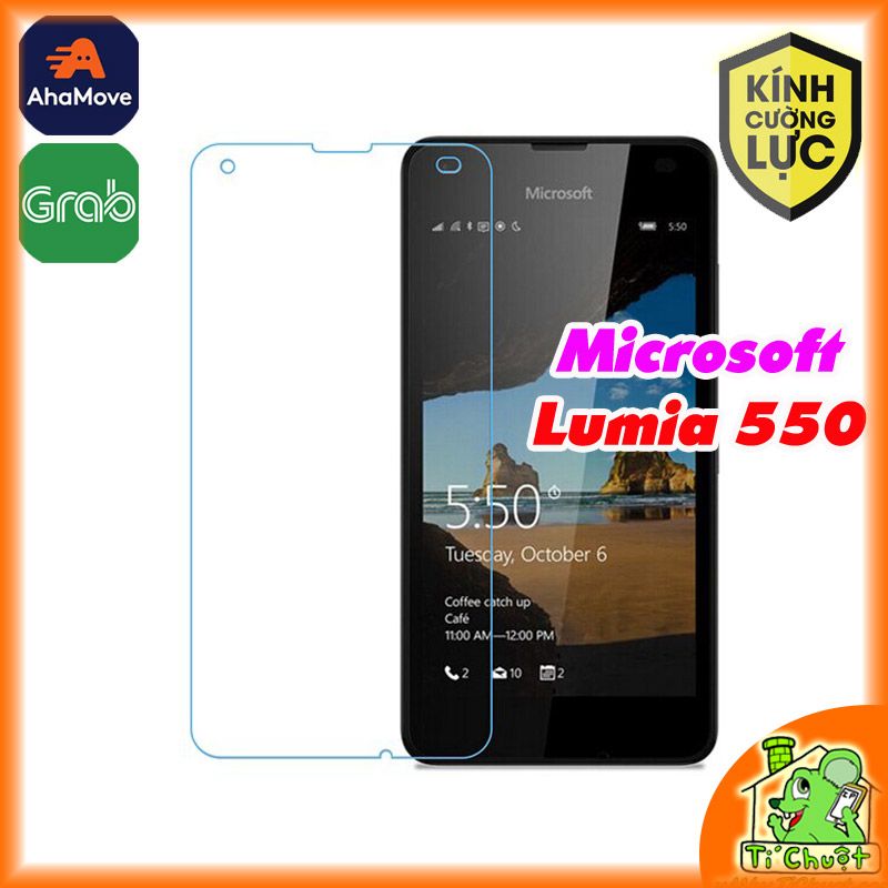 Kính CL NOKIA Microsoft Lumia 550 mài cạnh 2.5D-9H-0.26mm