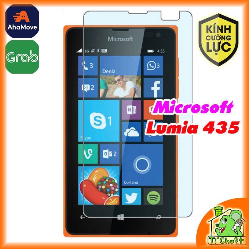 Kính CL NOKIA Microsoft Lumia 435 mài cạnh 2.5D-9H-0.26mm