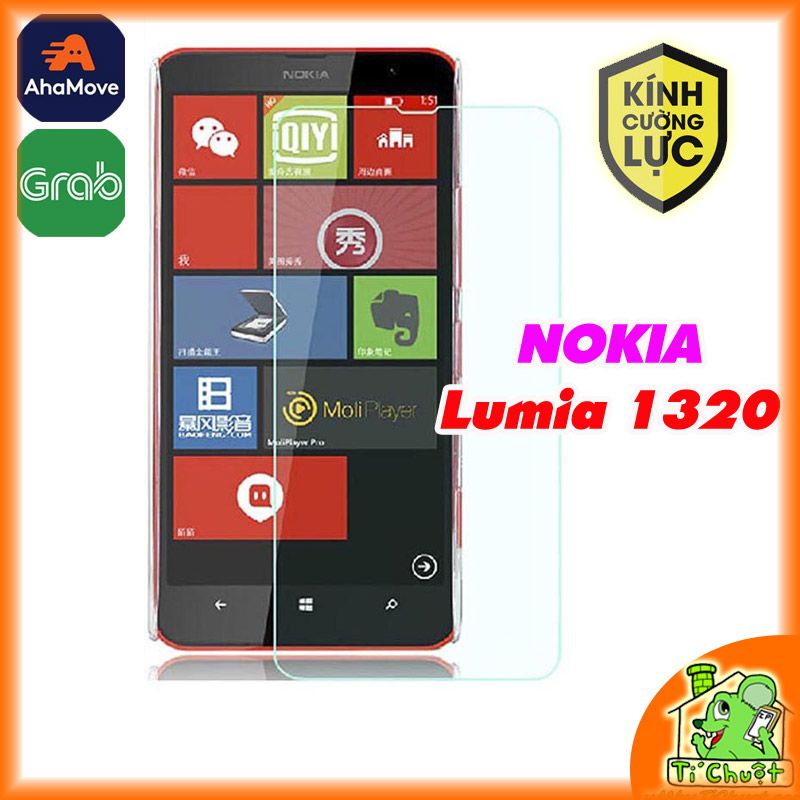 Kính CL NOKIA Lumia 1320 mài cạnh 2.5D-9H-0.26mm