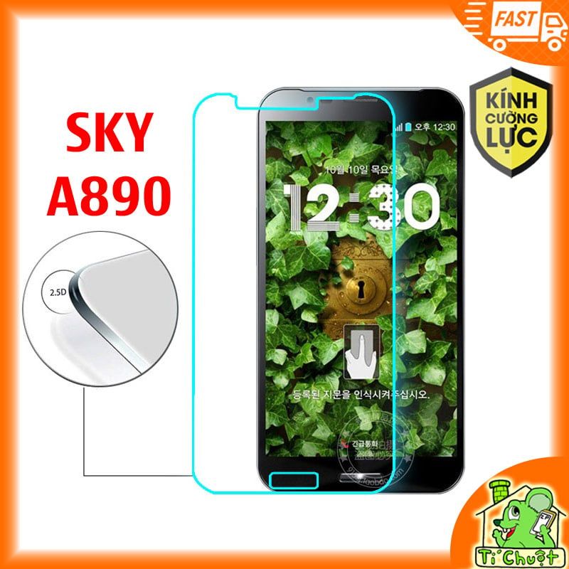 Kính Cường Lực SKY A890 (VEGA Secret Note) (9H-0.26mm)