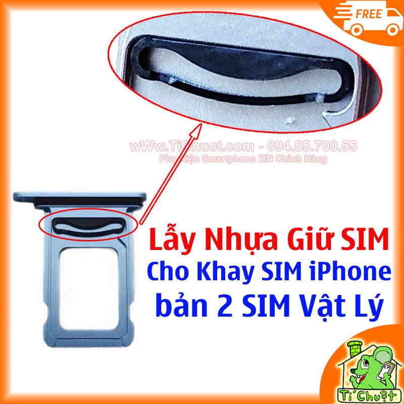 Lẫy Nhựa Giữ Sim 2 Cho Khay Sim iPhone Bản 2 SIM