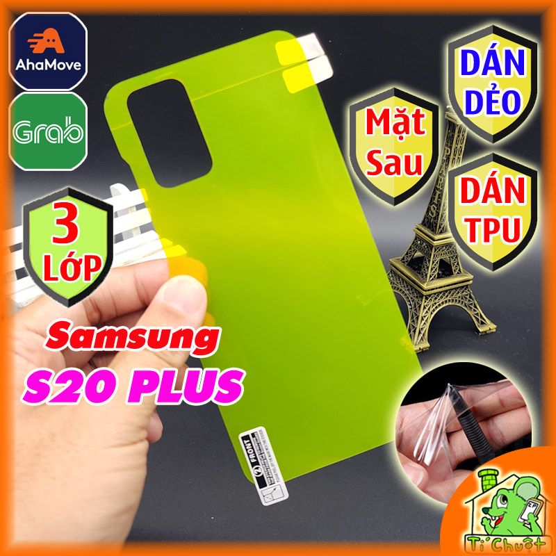 Dán Dẻo TPU Samsung S20 PLUS Mặt Sau Trong Suốt