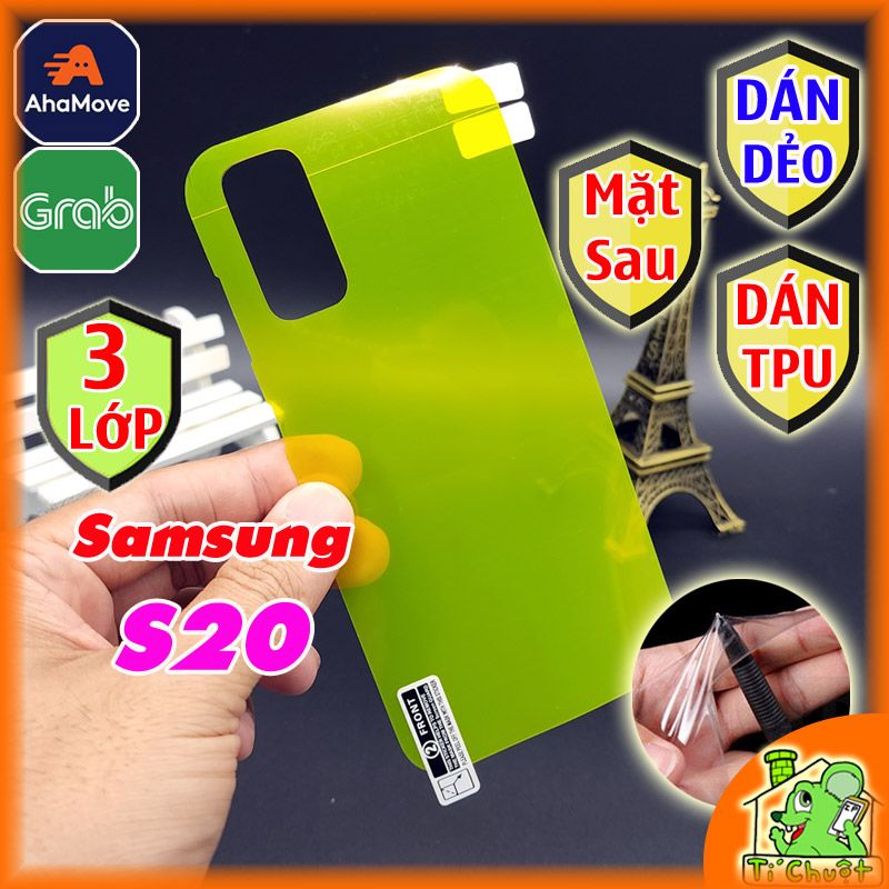 Dán Dẻo TPU Samsung S20 Mặt Sau Trong Suốt