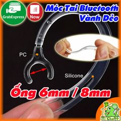 Móc Tai Bluetooth 6mm, 8mm Nhựa Dẻo Không Xoay