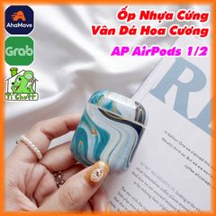 Bao Ốp AP Airpods 1/2 Nhựa Cứng Vân Đá Hoa Cương