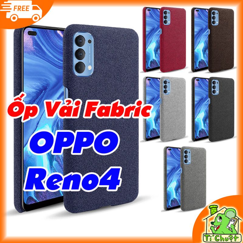 Ốp Lưng OPPO Reno4 Bọc Vải Fabric