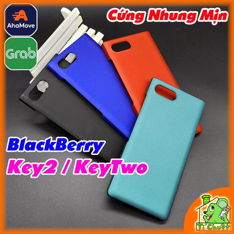 Ốp Lưng BlackBerry Key2, KeyTwo nhựa cứng phủ nhung mịn