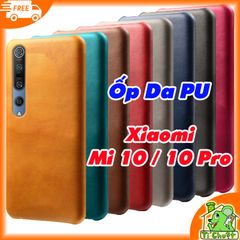 Ốp Lưng Xiaomi Mi 10/ Mi 10 Pro Da PU