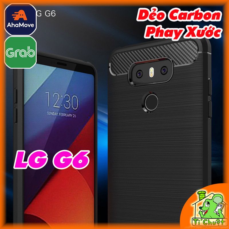 Ốp Lưng LG G6 Dẻo Carbon Phay Xước Chống Sốc