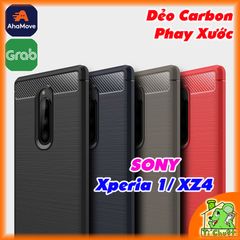 Ốp Lưng SONY Xperia 1/ XZ4 Dẻo Carbon Phay Xước Chống Sốc