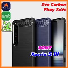 Ốp Lưng SONY XPERIA 5 III Dẻo Carbon Phay Xước Chống Sốc