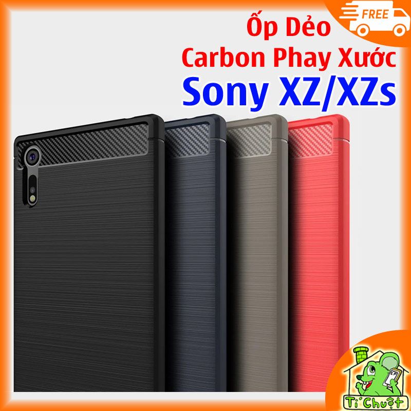 Ốp Lưng Sony XZ/ XZs Dẻo Cacbon Phay Xước Chống Sốc