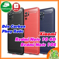 Ốp Lưng Xiaomi Redmi Note 10 4G/ Note 10S Dẻo Carbon Phay Xước Chống Sốc