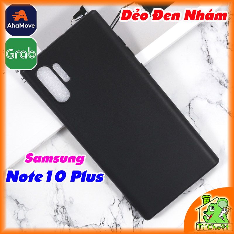 Ốp lưng Samsung Note 10 Plus Dẻo Đen Nhám