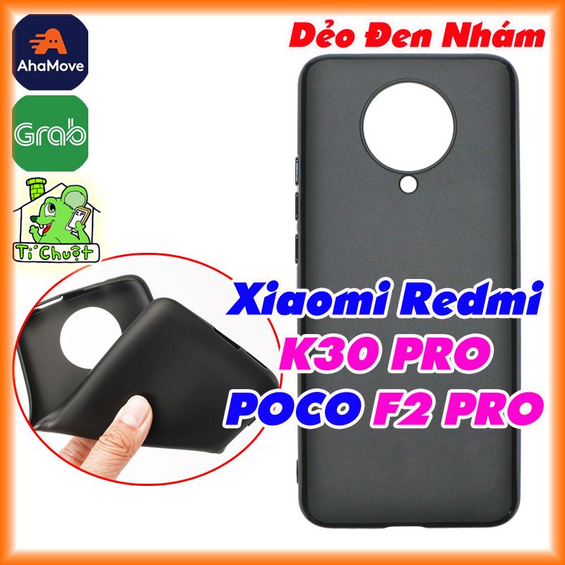 Ốp lưng Xiaomi REDMI K30 PRO- POCO F2 PRO Dẻo Đen Nhám