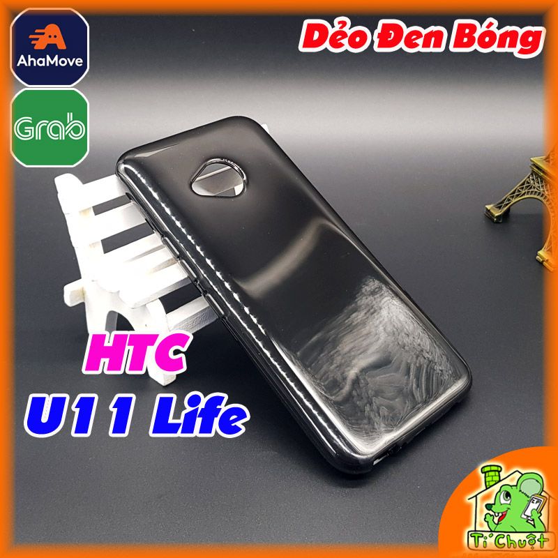 Ốp lưng HTC U11 Life Dẻo Màu Đen Sơn Bóng